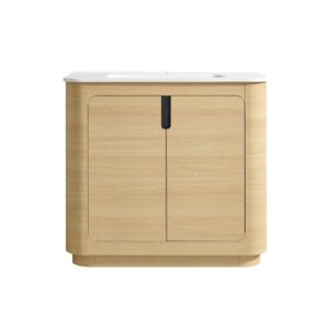 Clearwater 36in Vanity In Light Oak