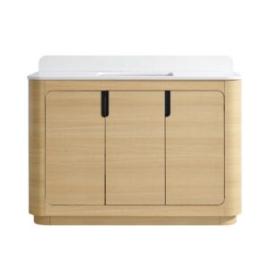 Clearwater 48in Vanity In Light Oak