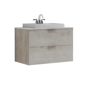 Drayston 30inch-Vanity with white sink front view