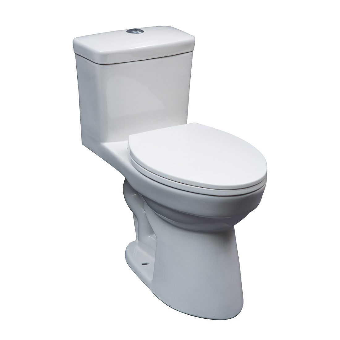 Atlanta Toilet 16.5inch Dual White Front View