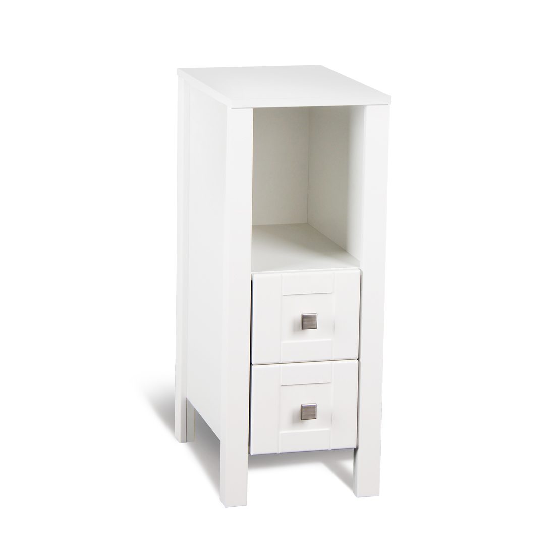 Braylee 13inch Vanity With 2 Drawers White Front View