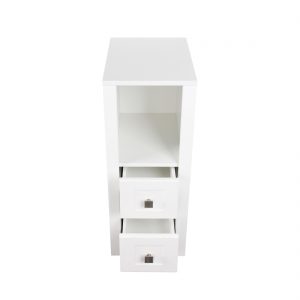 Braylee 13inch Vanity With 2 Drawers White Inside View