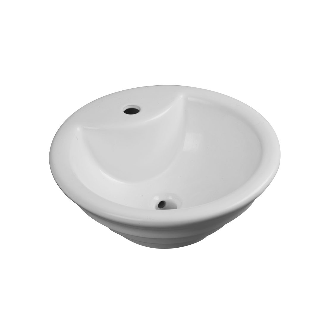 Charlottetown Lavatory Single Hole White Front View