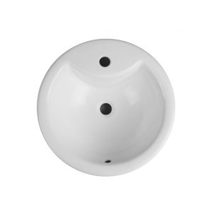 Charlottetown Lavatory Single Hole White Up View