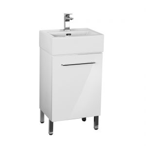 Florence 18inch Vanity Glossy White Front View