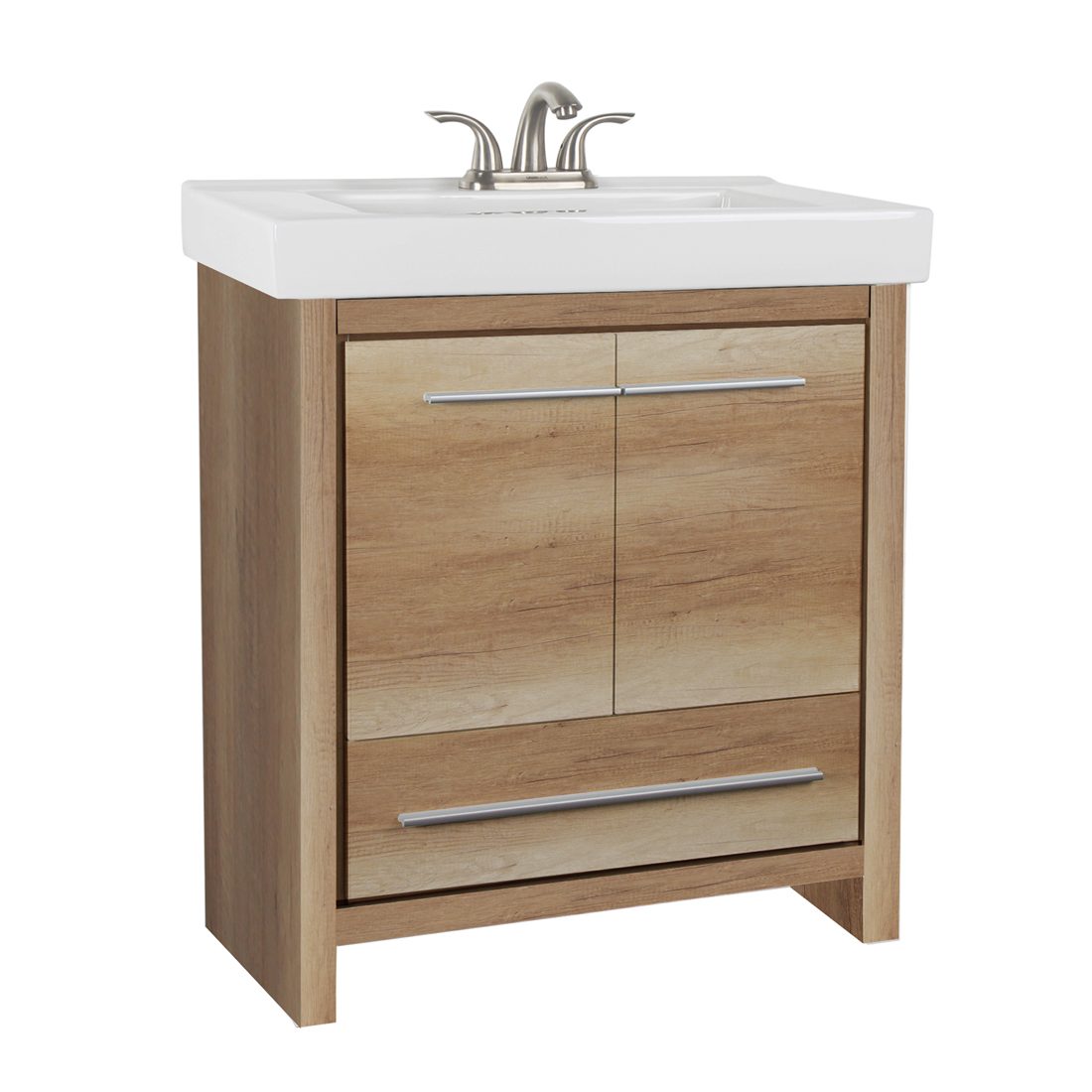 Romali 30inch Vanity Natural Wood Front View