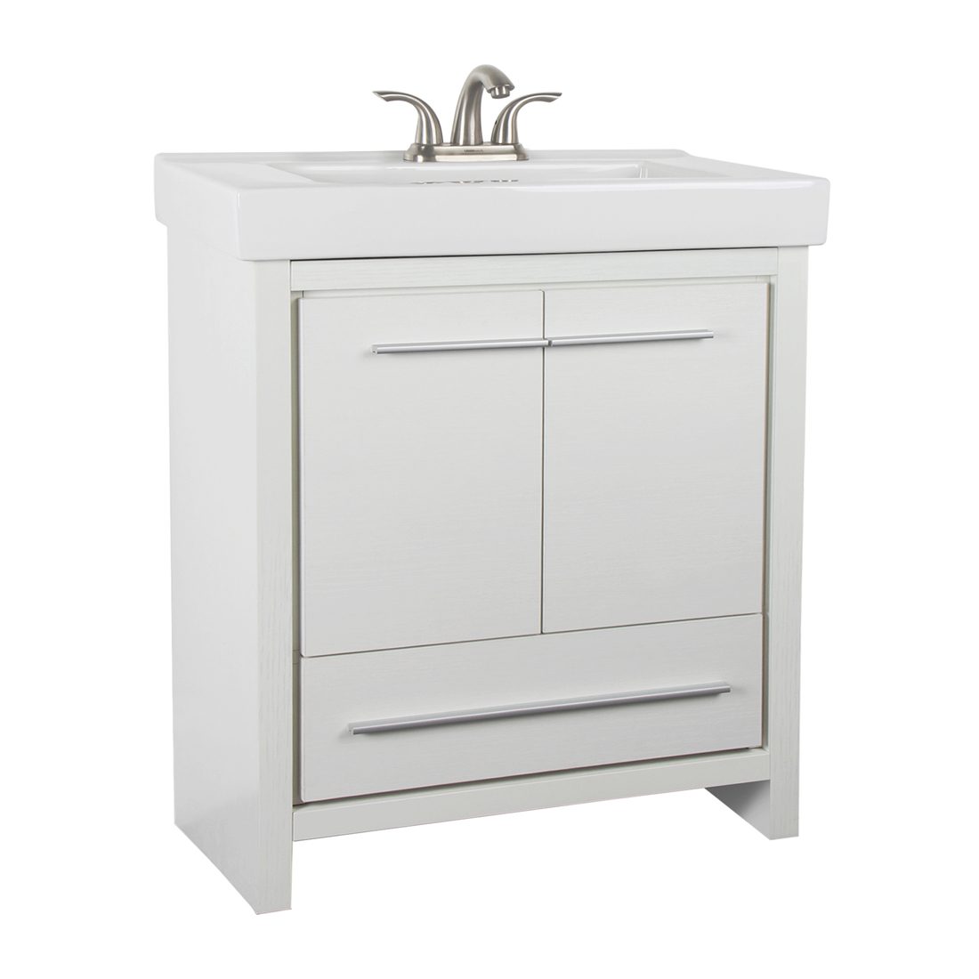 Romali 30inch Vanity Wooden White Front View