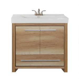Romali 36inch Vanity Natural Wood Front View