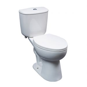 Seattle Toilet 16.5inch Dual White Front View