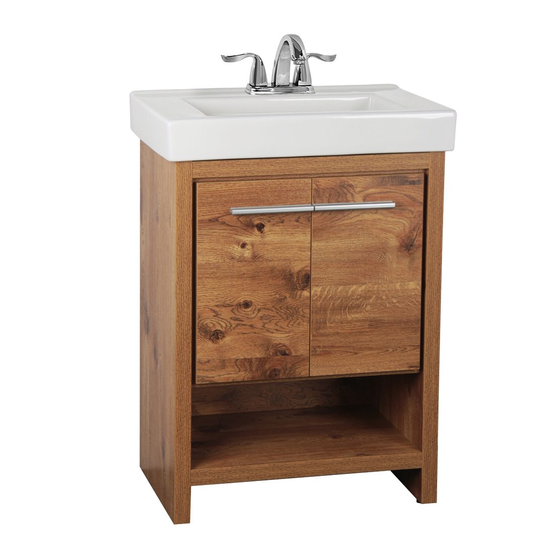Verona Collection 24 Vanity Dolphin, 24 Oak Vanity With Drawers